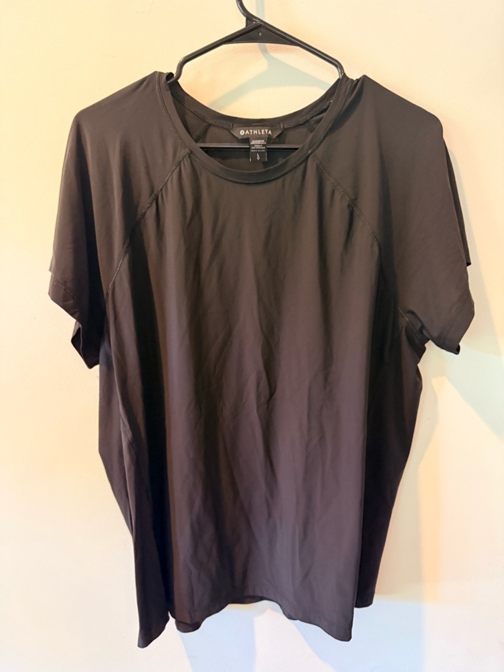 Athleta Black Crew Neck Active Tee